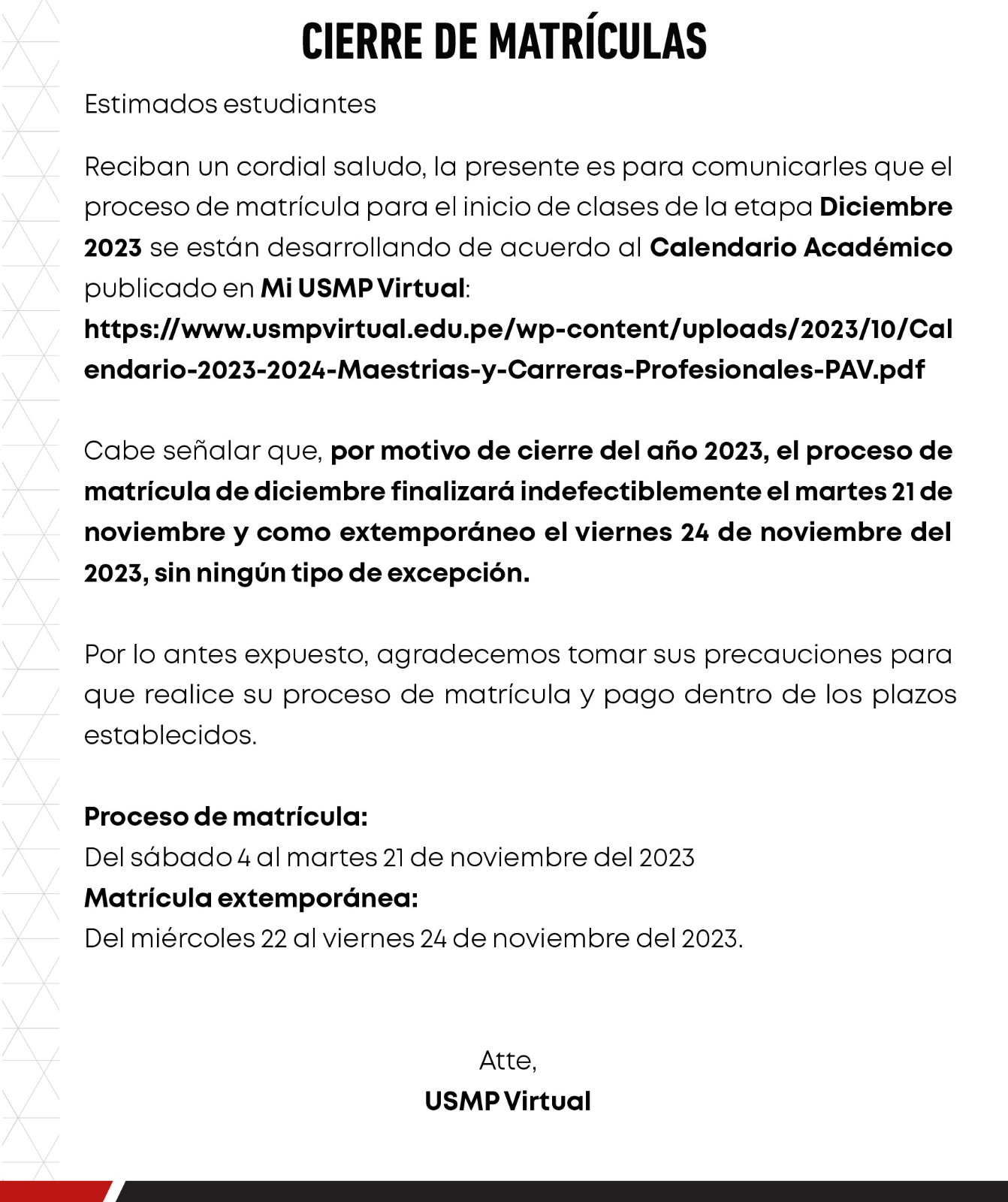 Comunicado